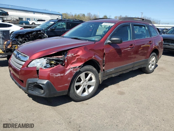 2014 Subaru Outback 2.5i with VIN 4S4BRBACXE3289585, listed as a Copart auction lot 53104595 with 103,242 mi miles and Salvage Title. Bid and sale history available at carsss.com. Image 1.