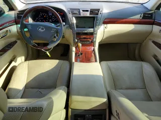 2007 Lexus LS 460 with VIN JTHBL46F275048355, listed as a Copart auction lot 62407725 with 206,881 mi miles and Clean title. Bid and sale history available at DreamBid. Image 8.
