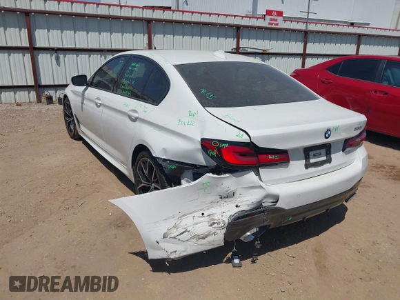2023 BMW 5 Series 530i with VIN WBA53BH02PWY19741, listed as a IAAI auction lot 42003919 with 15,947 mi miles and . Bid and sale history available at DreamBid. Image 3.