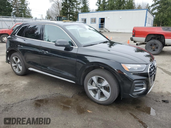 2024 Audi Q5 Premium Plus with VIN WA1BBAFY4R2014436, listed as a Copart auction lot 49390285 with 14,163 mi miles and Salvage title. Bid and sale history available at DreamBid. Image 4.