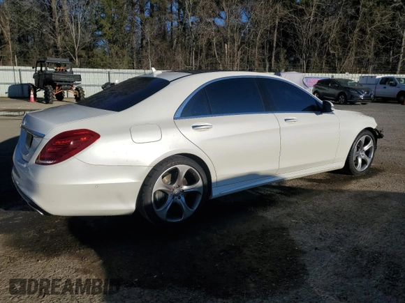 2016 Mercedes-Benz S 550 with VIN WDDUG8CB0GA230317, listed as a Copart auction lot 88218235 with 89,540 mi miles and Salvage Title. Bid and sale history available at carsss.com. Image 3.
