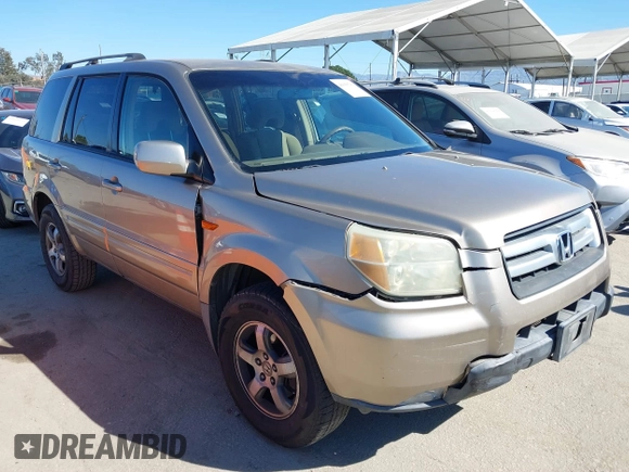 2006 Honda Pilot EX with VIN 5FNYF28416B017534, listed as a IAAI auction lot 41656789 with 241,343 mi miles and . Bid and sale history available at DreamBid. Image 1.