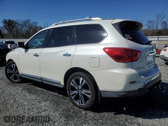 2017 Nissan Pathfinder SL with VIN 5N1DR2MM6HC633480, listed as a Copart auction lot 46494235 with 82,518 mi miles and Salvage Title. Bid and sale history available at carsss.com. Image 2.