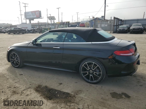 2020 Mercedes-Benz C 300 with VIN W1KWK8DB9LG015242, listed as a Copart auction lot 46953505 with 32,862 mi miles and Salvage Title. Bid and sale history available at DreamBid. Image 2.