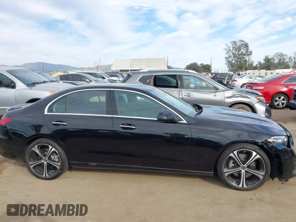2025 Mercedes-Benz C 300 with VIN W1KAF4GBXSR238038, listed as a IAAI auction lot 41682379 with 431 mi miles and . Bid and sale history available at DreamBid. Image 13.