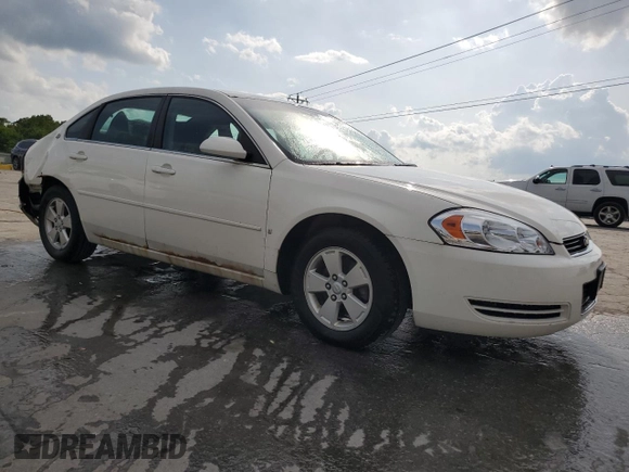 2008 Chevrolet Impala LT with VIN 2G1WT58K381219306, listed as a Copart auction lot 53984945 with 142,157 mi miles and Salvage Title. Bid and sale history available at DreamBid. Image 4.