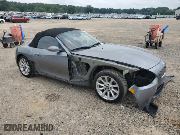 2008 BMW Z4 3.0si with VIN 4USBU53588LX04307, listed as a Copart auction lot 63514304 with 89,345 mi miles and Salvage Title. Bid and sale history available at carsss.com. Image 4.