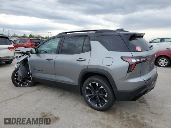 2025 Chevrolet Equinox FWD RS with VIN 3GNAXLEG8SL152533, listed as a Copart auction lot 51916695 with 2,697 mi miles and Salvage title. Bid and sale history available at DreamBid. Image 2.