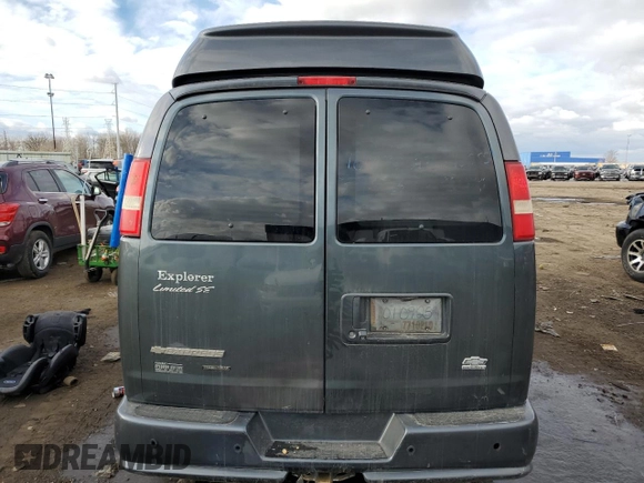 2014 GMC Savana Cargo Van Upfitter with VIN 1GDS7DC47E1140585, listed as a Copart auction lot 43128385 with 113,312 mi miles and Clean Title. Bid and sale history available at carsss.com. Image 6.