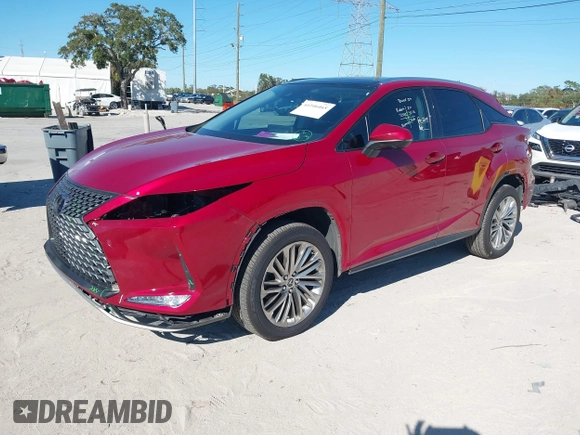 2021 Lexus RX 450h с VIN 2T2JGMDA1MC065053, выставлен на аукционе IAAI как лот 41246465 с пробегом 47 261 миль миль и . История ставок и продаж доступна на DreamBid. Изображение 2.