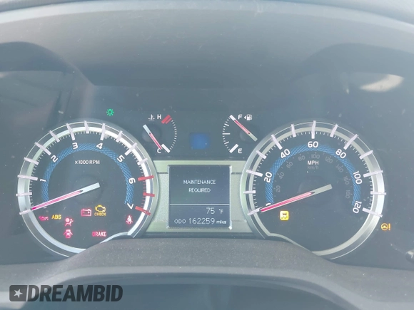 2016 Toyota 4Runner Limited with VIN JTEBU5JR2G5316161, listed as a IAAI auction lot 42151043 with 162,259 mi miles and . Bid and sale history available at DreamBid. Image 7.