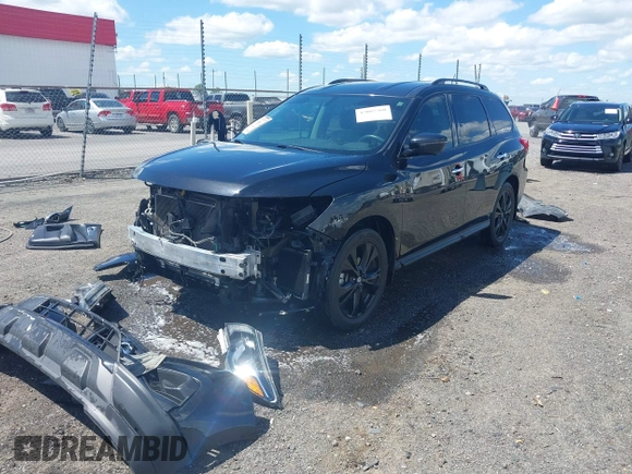 2018 Nissan Pathfinder SL with VIN 5N1DR2MN7JC643806, listed as a IAAI auction lot 42085560 with 119,495 mi miles and . Bid and sale history available at DreamBid. Image 2.
