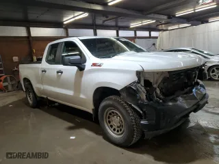 2019 Chevrolet Silverado 1500 Work Truck with VIN 1GCRYAEFXKZ329225, listed as a Copart auction lot 85710094 with 124,441 mi miles and Salvage Title. Bid and sale history available at carsss.com. Image 4.