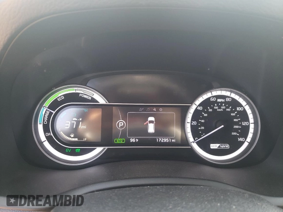 2018 Kia Niro FE with VIN KNDCB3LC6J5202098, listed as a Copart auction lot 59532274 with 172,951 mi miles and Salvage Title. Bid and sale history available at carsss.com. Image 9.