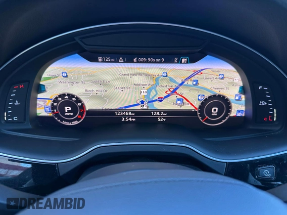 2018 Audi Q7 Premium Plus with VIN WA1LAAF78JD050217, listed as a Copart auction lot 54598215 with 123,468 mi miles and Clean Title. Bid and sale history available at carsss.com. Image 8.