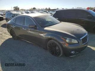 2011 Infiniti M37 with VIN JN1BY1AP5BM324255, listed as a Copart auction lot 79536504 with 82,652 mi miles and Salvage Title. Bid and sale history available at carsss.com. Image 4.