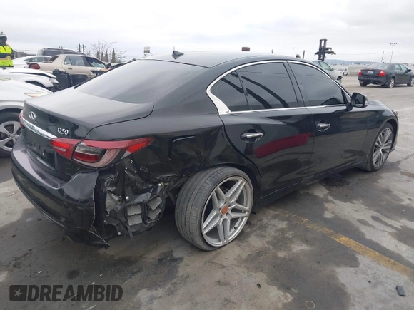 2022 Infiniti Q50 3.0t SENSORY with VIN JN1EV7CP9NM310580, listed as a IAAI auction lot 41891329 with 31,325 mi miles. Bid and sale history available at carsss.com. Image 4.