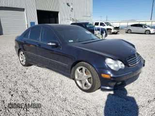 2007 Mercedes-Benz C 230 Sport with VIN WDBRF52H57F920704, listed as a Copart auction lot 41866955 with 93,551 mi miles and Salvage title. Bid and sale history available at DreamBid. Image 4.