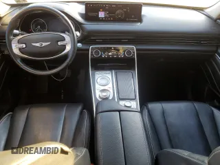 2021 Genesis GV80 with VIN KMUHCESC0MU066638, listed as a Copart auction lot 46548025 with Not provided miles and Salvage title. Bid and sale history available at DreamBid. Image 8.