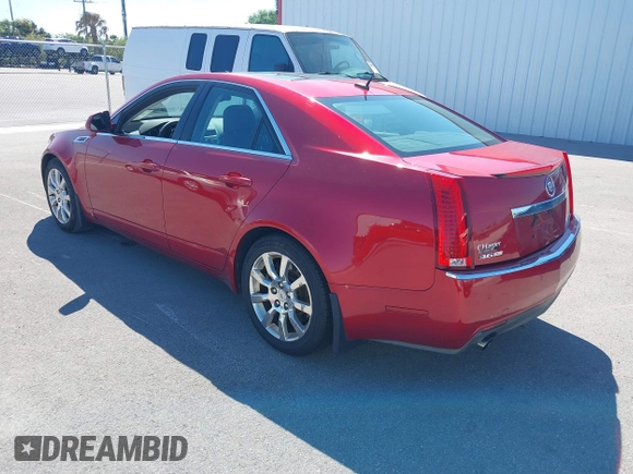 2008 Cadillac CTS RWD w/1SB with VIN 1G6DP57V280113782, listed as a IAAI auction lot 41812924 with 122,606 mi miles. Bid and sale history available at carsss.com. Image 3.