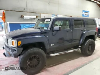 2007 Hummer H3 SUV with VIN 5GTDN13E478117021, listed as a Copart auction lot 75797694 with 157,256 mi miles and Salvage Title. Bid and sale history available at carsss.com. Image 1.