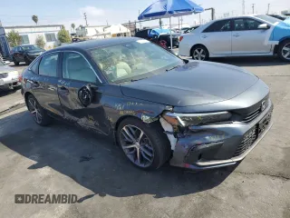 2024 Honda Civic Sedan Touring with VIN 2HGFE1F91RH303600, listed as a Copart auction lot 50323155 with 18,396 mi miles and Salvage Title. Bid and sale history available at carsss.com. Image 4.