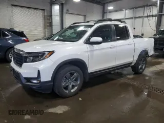 2023 Honda Ridgeline RTL with VIN 5FPYK3F56PB037672, listed as a Copart auction lot 56315435 with 26,550 mi miles and Salvage title. Bid and sale history available at DreamBid. Image 1.