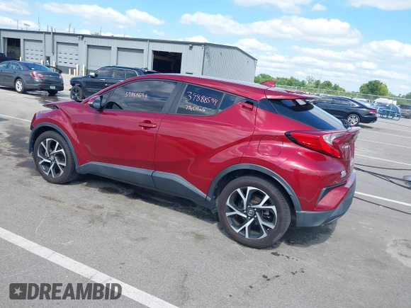 2018 Toyota C-HR XLE with VIN NMTKHMBX0JR030776, listed as a IAAI auction lot 39888594 with 73,011 mi miles and . Bid and sale history available at DreamBid. Image 3.