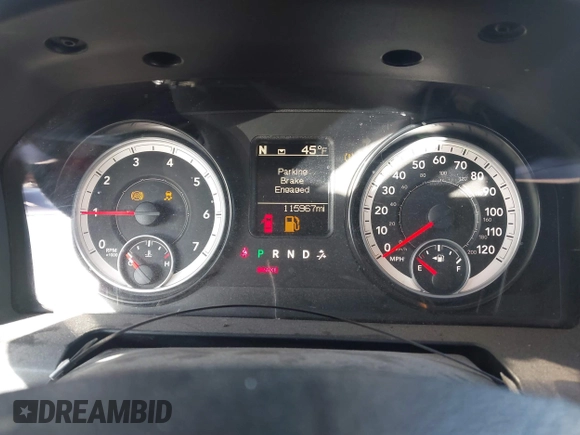 2014 Ram 1500 Tradesman z VIN 1C6RR7FT4ES171215, wystawiony jako IAAI lot #41293240 z przebiegiem 115 967 mil mil oraz . Historia ofert i sprzedaży dostępna na DreamBid. Obrazek 7.