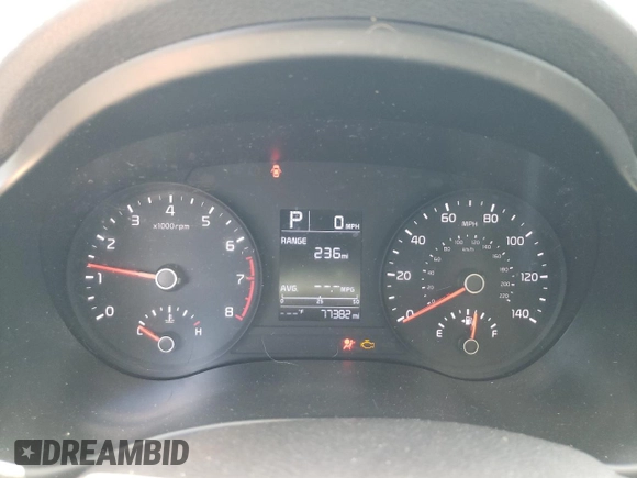 2022 Kia Rio S with VIN 3KPA24AD2NE463067, listed as a Copart auction lot 57944294 with 77,382 mi miles and Non Repairable. Bid and sale history available at DreamBid. Image 9.