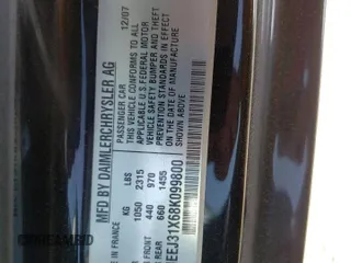 2008 Smart fortwo Pure с VIN WMEEJ31X68K099800, выставлен на аукционе Copart как лот 61967775 с пробегом Не указан миль и Чистый • Clean title. История ставок и продаж доступна на DreamBid. Изображение 12.