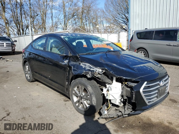 2018 Hyundai Elantra SEL with VIN 5NPD84LF3JH356836, listed as a Copart auction lot 48057285 with 74,214 mi miles and Salvage Title. Bid and sale history available at DreamBid. Image 4.
