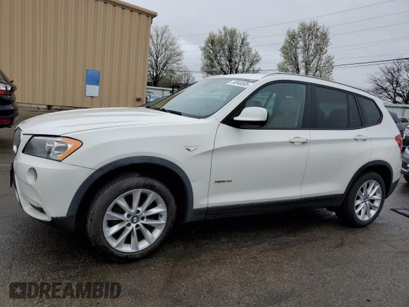 2013 BMW X3 xDrive28i with VIN 5UXWX9C51D0D05581, listed as a Copart auction lot 50946505 with 120,451 mi miles and Clean Title. Bid and sale history available at carsss.com. Image 1.