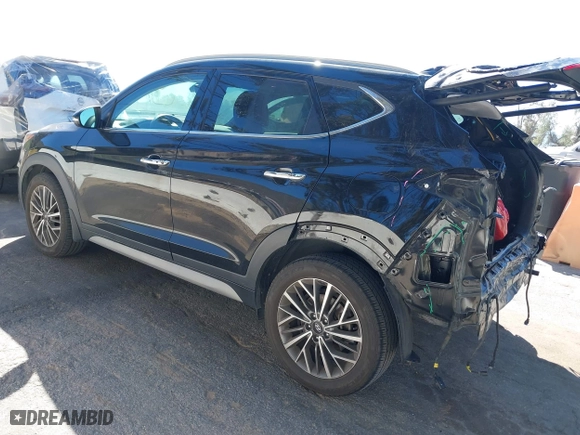 2021 Hyundai Tucson Limited with VIN KM8J33AL6MU298151, listed as a IAAI auction lot 41637599 with 73,886 mi miles. Bid and sale history available at carsss.com. Image 3.