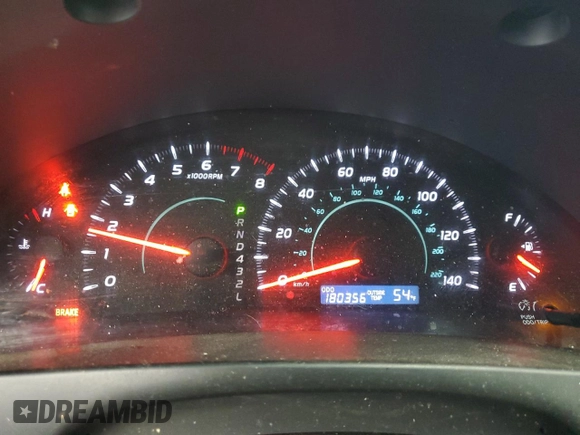 2009 Toyota Camry with VIN 4T1BE46K59U898106, listed as a Copart auction lot 55289825 with 180,356 mi miles and Salvage Title. Bid and sale history available at DreamBid. Image 9.