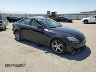 2007 Lexus IS 250 with VIN JTHBK262172027244, listed as a Copart auction lot 61504085 with 181,524 mi miles and Salvage title. Bid and sale history available at DreamBid. Image 4.