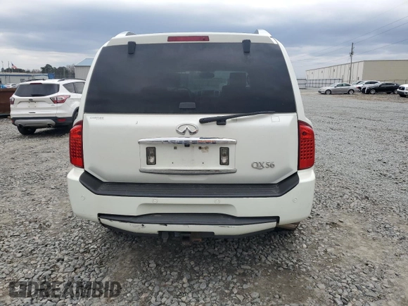 2010 Infiniti QX56 with VIN 5N3ZA0NE7AN901169, listed as a Copart auction lot 46459555 with 210,210 mi miles and Salvage Title. Bid and sale history available at DreamBid. Image 6.