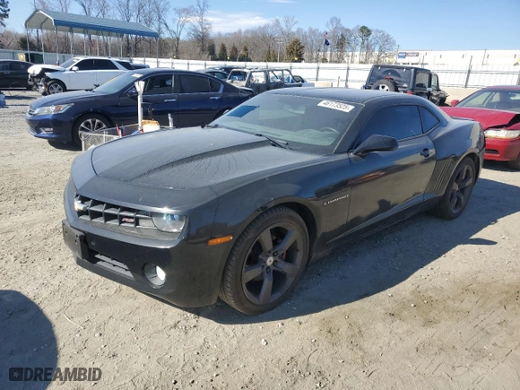 2012 Chevrolet Camaro 1LT with VIN 2G1FB1E39C9207213, listed as a Copart auction lot 46173525 with 186,336 mi miles and Salvage Title. Bid and sale history available at carsss.com. Image 1.