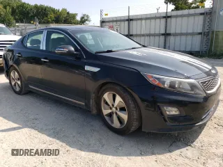 2015 Kia Optima Hybrid EX with VIN KNAGN4AD6F5091485, listed as a Copart auction lot 70281894 with 134,368 mi miles and Salvage Title. Bid and sale history available at carsss.com. Image 4.