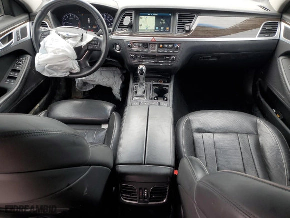 2015 Hyundai Genesis 3.8L with VIN KMHGN4JEXFU071107, listed as a Copart auction lot 47771185 with 82,060 mi miles and Salvage Title. Bid and sale history available at carsss.com. Image 8.