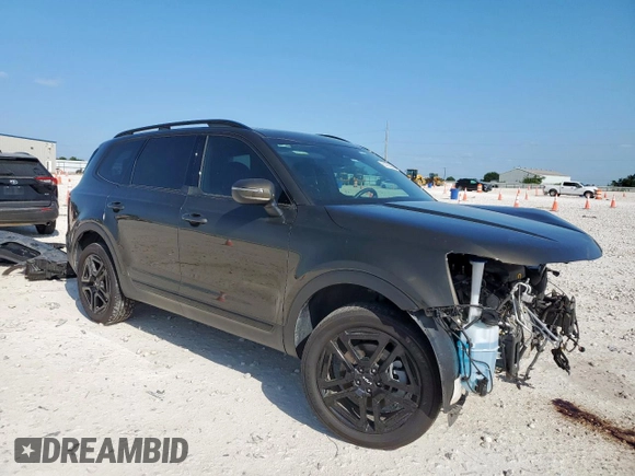 2024 Kia Telluride EX with VIN 5XYP3DGC6RG428871, listed as a Copart auction lot 60155385 with 28,189 mi miles and Salvage title. Bid and sale history available at DreamBid. Image 4.