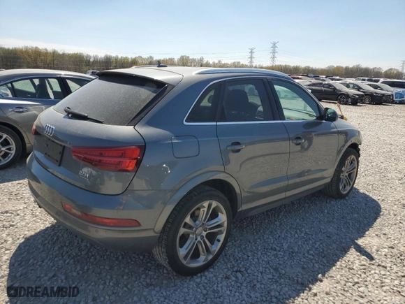 2017 Audi Q3 Premium Plus with VIN WA1JCCFS5HR003032, listed as a Copart auction lot 50630235 with 71,983 mi miles and Salvage Title. Bid and sale history available at carsss.com. Image 3.
