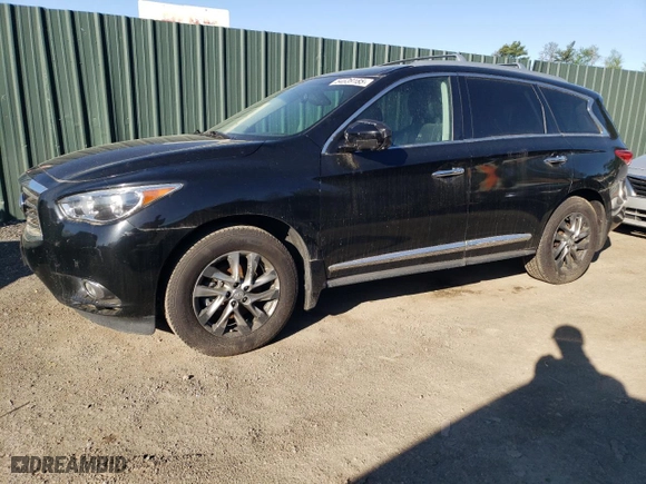 2013 Infiniti JX35 with VIN 5N1AL0MM1DC317827, listed as a Copart auction lot 54539185 with 256,226 mi miles and Clean Title. Bid and sale history available at carsss.com. Image 1.