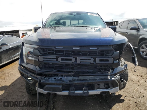 2024 Ford F-150 Raptor with VIN 1FTFW1RG3RFA46852, listed as a Copart auction lot 50419305 with 13,414 mi miles and Salvage Title. Bid and sale history available at DreamBid. Image 5.