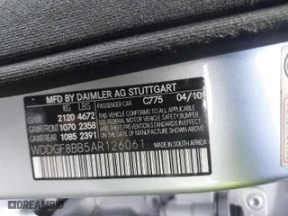 2010 Mercedes-Benz C-Class C 300 Sport with VIN WDDGF8BB5AR126061, listed as a IAAI auction lot 41672702 with 155,136 mi miles. Bid and sale history available at carsss.com. Image 9.
