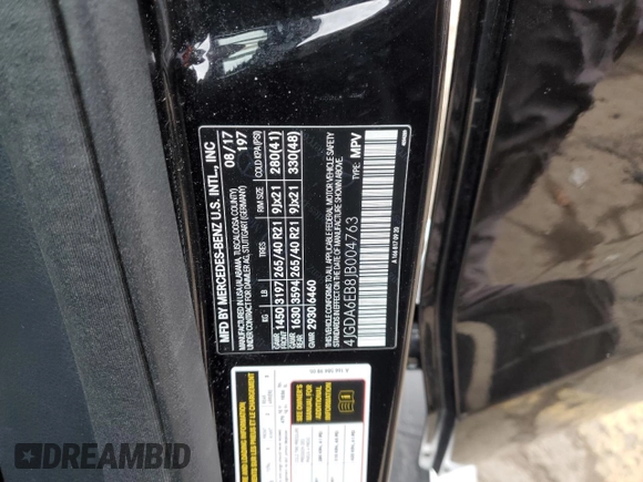 2018 Mercedes-Benz GLE 43 AMG with VIN 4JGDA6EB8JB004763, listed as a Copart auction lot 43706995 with 98,423 mi miles and Clean Title. Bid and sale history available at DreamBid. Image 13.