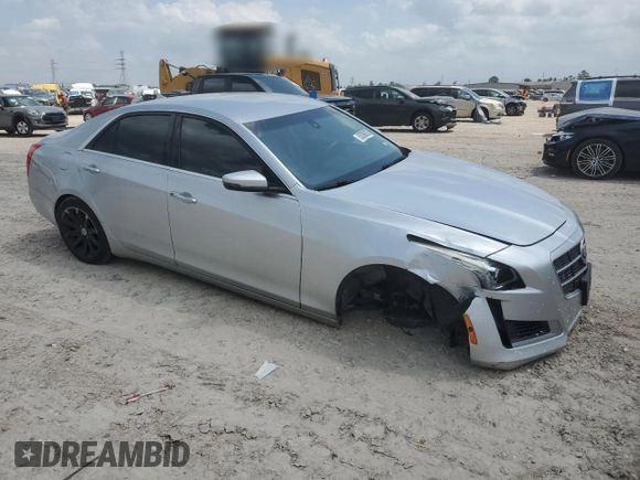 2014 Cadillac CTS AWD with VIN 1G6AW5SX4E0123532, listed as a Copart auction lot 55389825 with 114,807 mi miles and Salvage title. Bid and sale history available at DreamBid. Image 4.