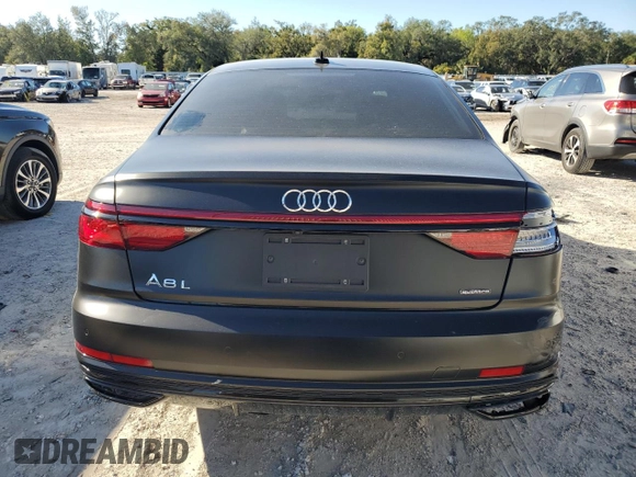 2020 Audi A8 L with VIN WAU8EAF84LN014527, listed as a Copart auction lot 84601094 with 34,620 mi miles and Salvage Title. Bid and sale history available at carsss.com. Image 6.