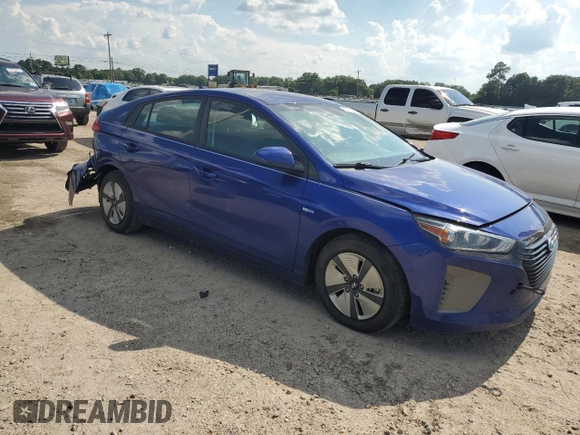 2019 Hyundai Ioniq Blue with VIN KMHC65LCXKU116568, listed as a Copart auction lot 62124295 with 93,204 mi miles and Salvage title. Bid and sale history available at DreamBid. Image 4.