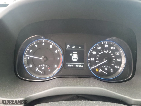 2018 Hyundai Kona Limited with VIN KM8K3CA52JU065191, listed as a Copart auction lot 43028675 with 38,138 mi miles and Salvage Title. Bid and sale history available at carsss.com. Image 9.